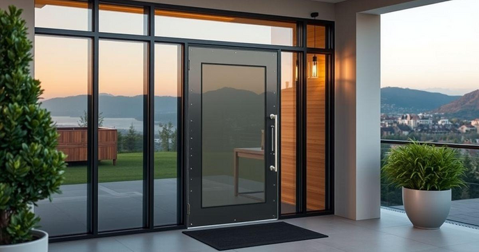 Cobertura de vidro para porta de entrada transforma a estética e segurança da sua casa Cobertura de vidro para porta de entrada transforma a estética e segurança da sua casa