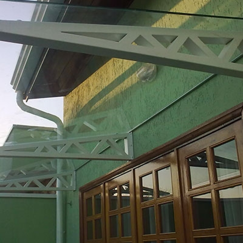 Venda de Cobertura de Vidro para área Externa Jardim Campinas - Cobertura de Vidro para Porta de Entrada
